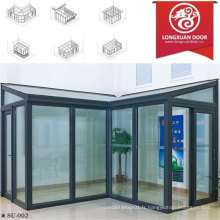 Factoy Custom Sun Room, Maison en verre en aluminium, mode et Confortable Full View House